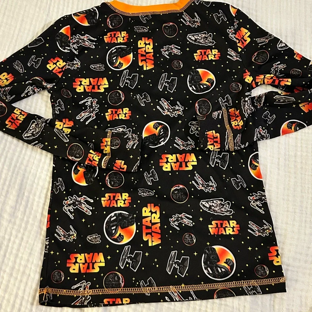 ClimateRight Star Wars boys sz M tagless layering sleepwear with thumb holes EUC